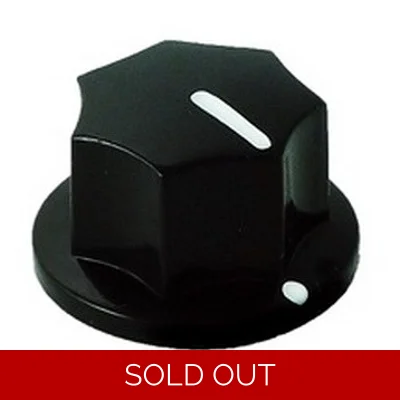 20mm MXR-style fluted knob - Black